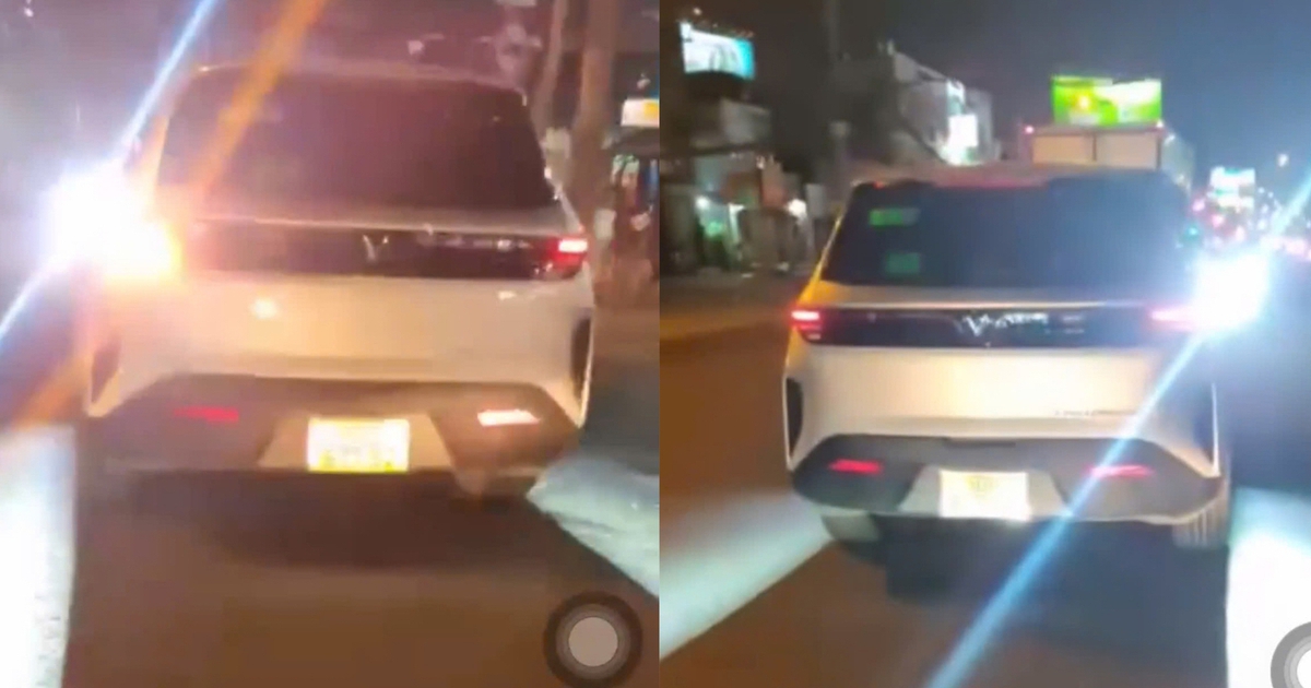 Clip ô tô gắn đèn lạ gây chói mắt xe phía sau: CSGT TP.HCM xử phạt