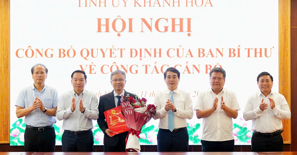 Ban Bí thư chuẩn y ông Trần Hòa Nam vào Ban Thường vụ Tỉnh ủy Khánh Hòa