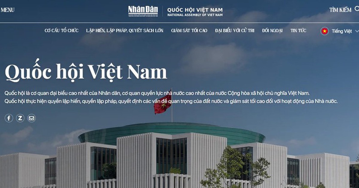 Báo Nhân Dân ra mắt chuyên trang Quốc hội Việt Nam