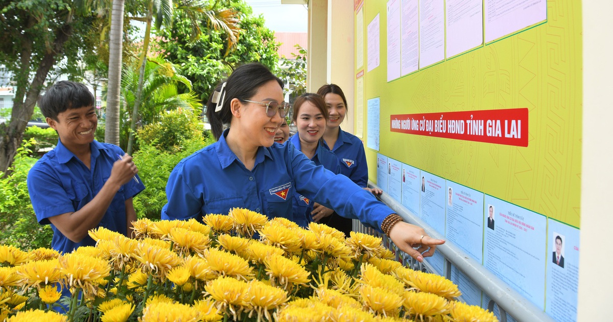 Thanh niên miền núi góp sức vào cuộc bầu cử