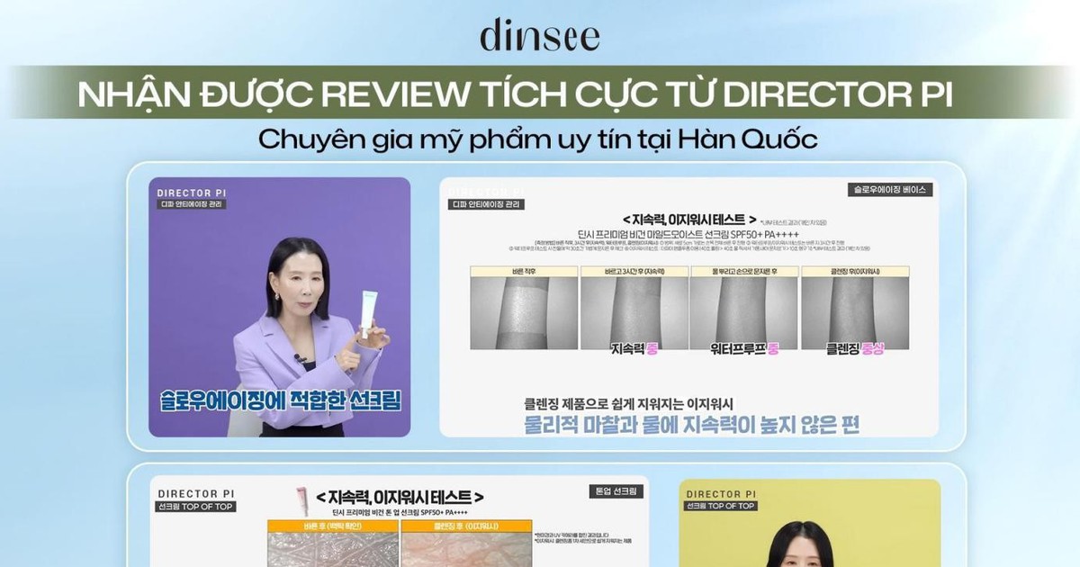 Kem chống nắng thuần chay Dinsee: Bảo chứng y khoa từ Hàn Quốc