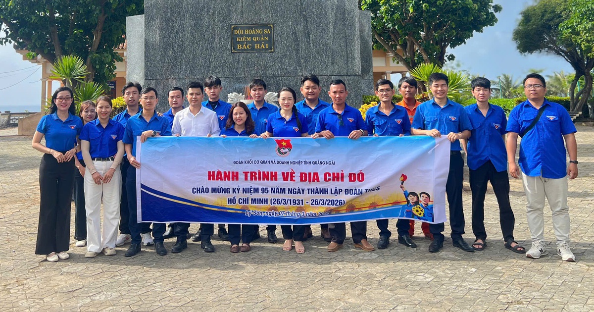 Tuổi trẻ PC Quảng Ngãi hưởng ứng Tháng Thanh niên 2026 tại Lý Sơn