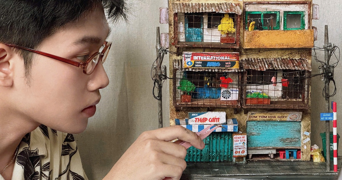 Lan tỏa trên mạng xã hội: Xây công trình tí hon từ vật liệu đơn giản