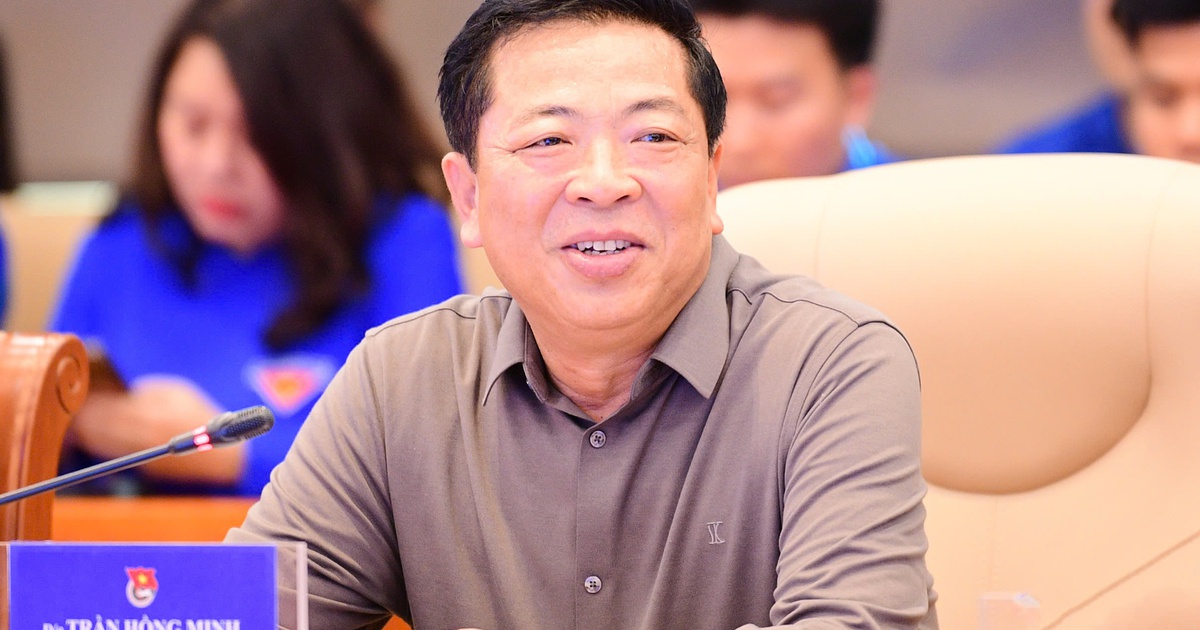 Bộ trưởng Bộ Xây dựng Trần Hồng Minh đối thoại với thanh niên