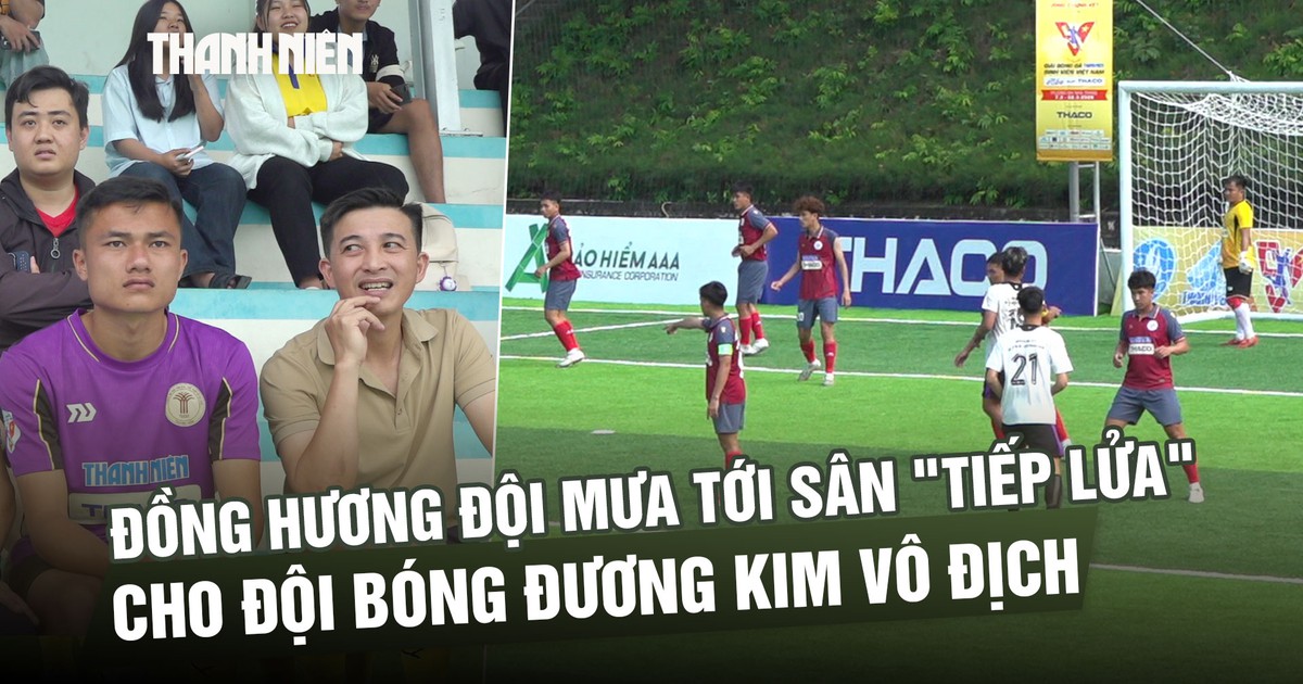 Đồng hương Thanh Hóa đội mưa tới sân ‘tiếp lửa’ cho đội đương kim vô địch