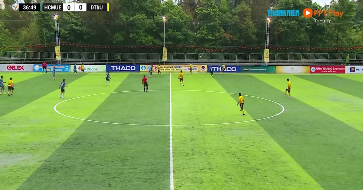 Hightlight Trường ĐH Sư phạm TP.HCM 1-3 Trường ĐH Đồng Tháp: Chiến thắng kiên cường dưới mưa