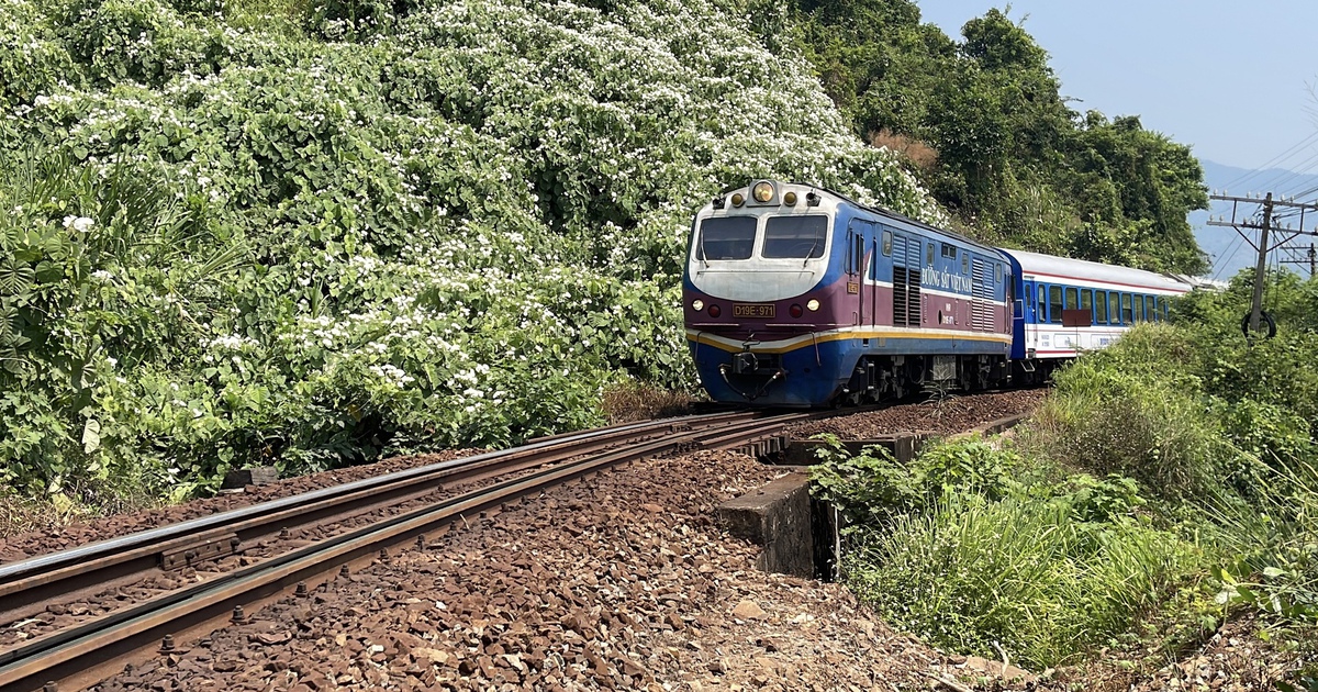 Tuyến đường sắt Bắc - Nam tạm gián đoạn do tàu hàng trật bánh trên đèo Hải Vân