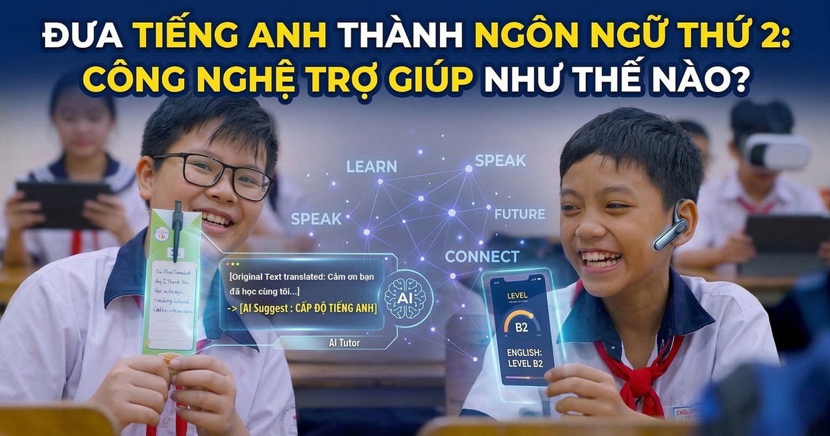 Đưa tiếng Anh thành ngôn ngữ thứ 2: Công nghệ trợ giúp như thế nào?
