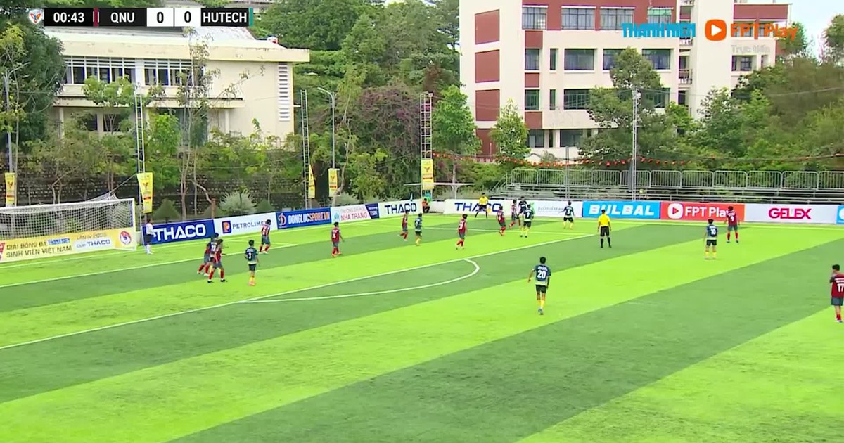 Highlight Trường ĐH Quy Nhơn 0-4 Trường ĐH Công nghệ TP.HCM: Thắng đậm, vé tứ kết xứng đáng