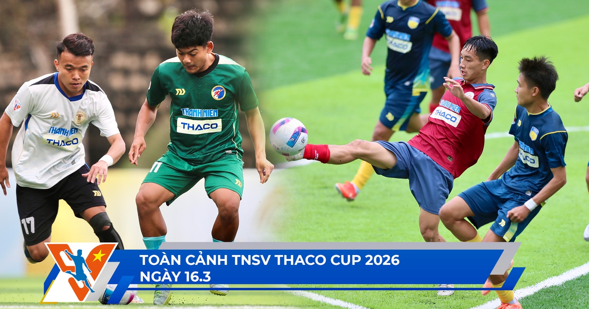 TNSV THACO Cup 2026 ngày 16.3: Chiếc áo 'vía' của CR7 HUTECH | Lịch thi đấu tứ kết gay cấn