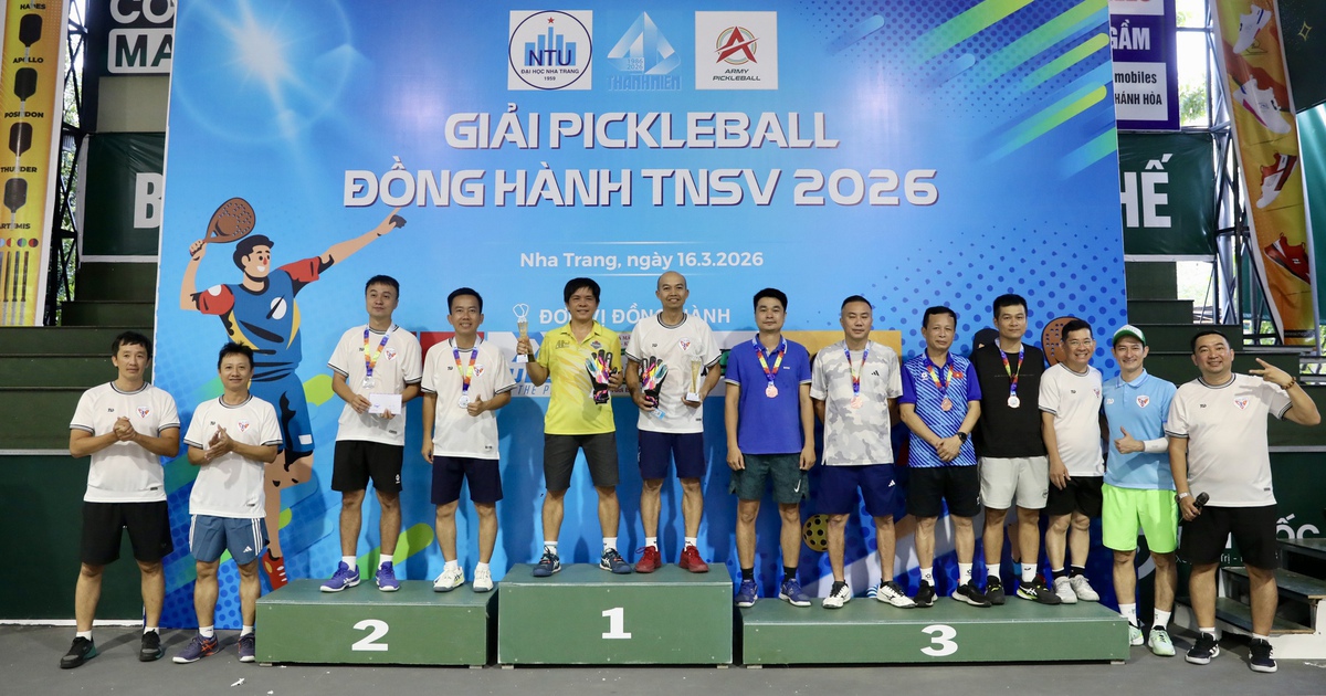 Giải pickleball thắt chặt tình cảm giữa những người cống hiến cho giải TNSV THACO cup 2026