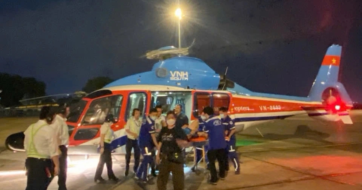 Du khách đột quỵ ở Côn Đảo đi trực thăng cấp cứu 300 triệu đồng
