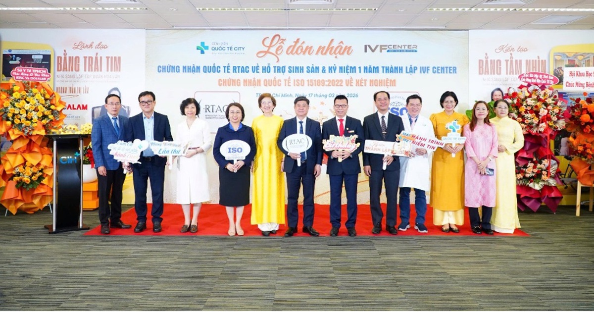 BV Quốc tế City đạt chứng nhận quốc tế: RTAC về IVF và ISO về xét nghiệm