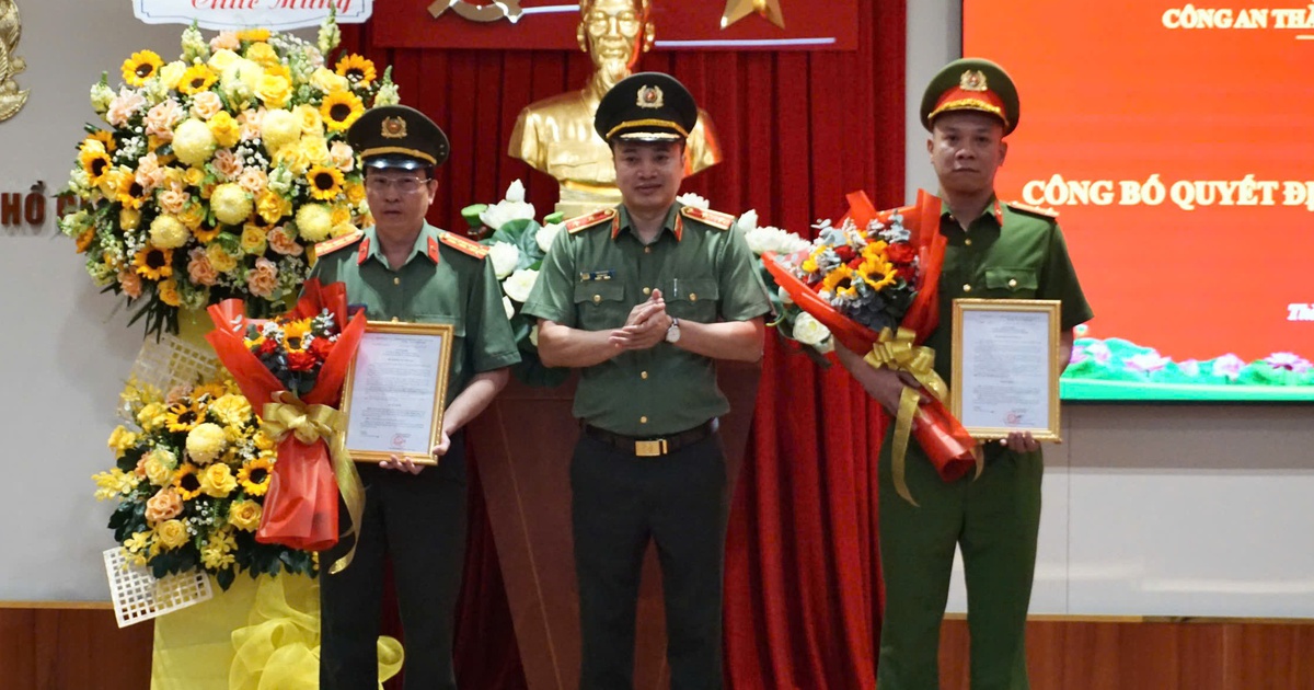 Công an TP.HCM có 2 thủ trưởng cơ quan điều tra mới