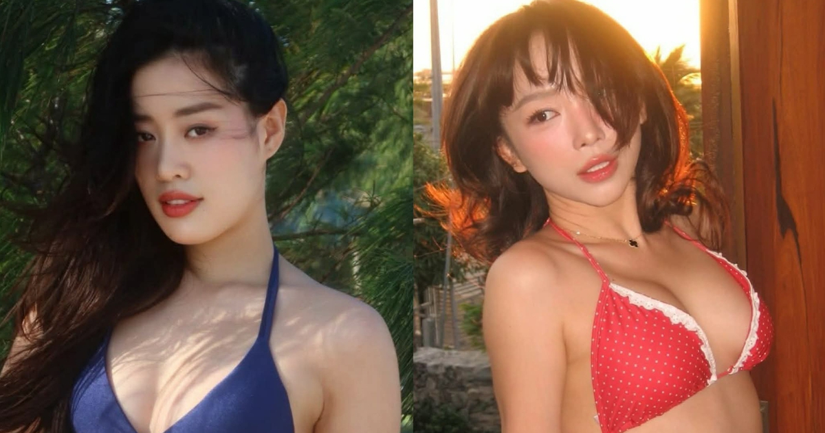 Khánh Vân, Tóc Tiên diện bikini khoe đường cong nóng bỏng