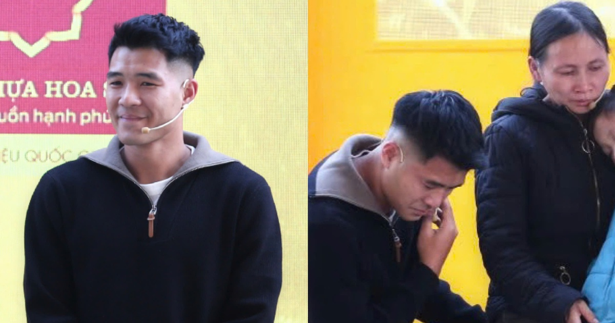 Vì sao cầu thủ Hà Đức Chinh bật khóc trong show thực tế?