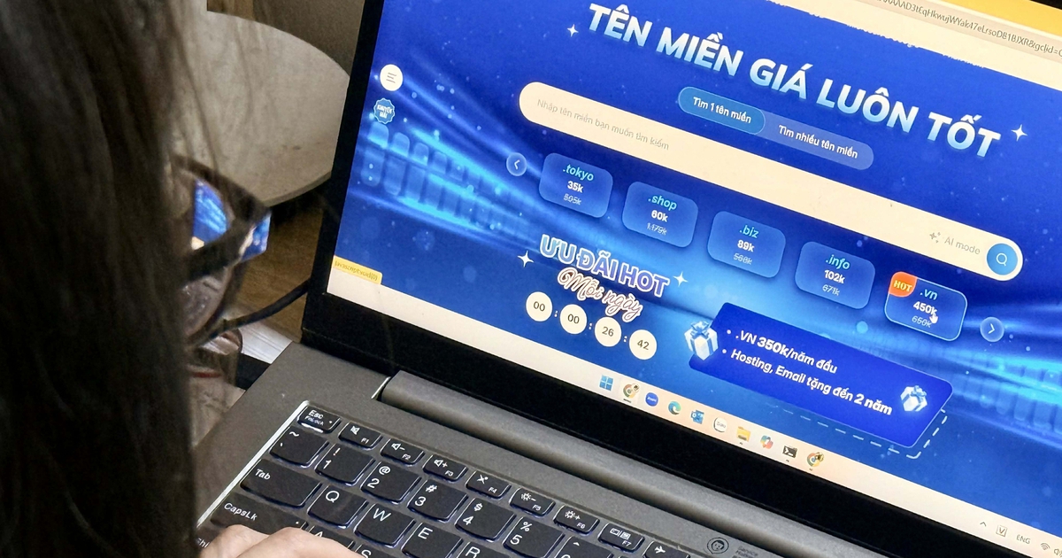 Tên miền '.vn' hai ký tự 'hi' chốt giá hơn 200 triệu đồng