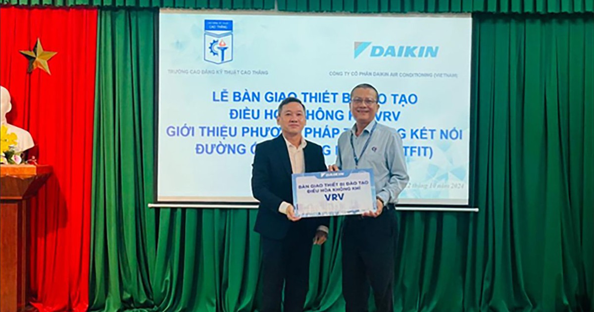 Daikin Vietnam hợp tác hơn 45 trường nghề, ươm mầm nhân lực cho ngành điện lạnh