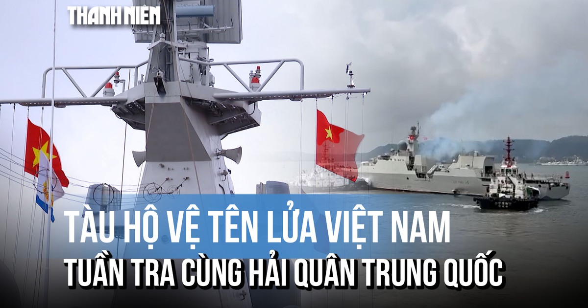 Tàu hộ vệ tên lửa 015-Trần Hưng Đạo, 012-Lý Thái Tổ tuần tra cùng Hải quân Trung Quốc