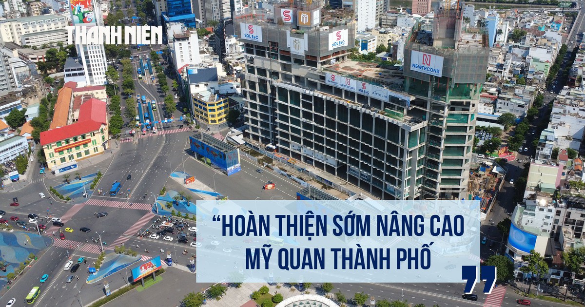 [FLYCAM] Hiện trạng siêu dự án khu 'đất vàng' đối diện chợ Bến Thành đang tái khởi động