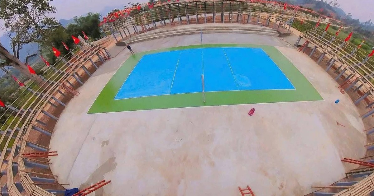 Độc lạ: Sân vận động bằng tre có sức chứa 1.500 chỗ ngồi