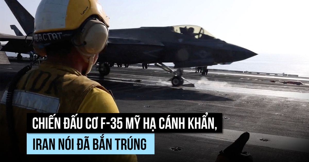 Vệ binh Cách mạng Iran tuyên bố bắn trúng chiến đấu cơ F-35 Mỹ