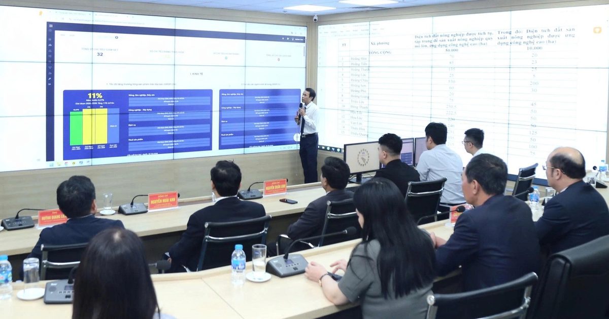 Thanh Hóa vận hành trung tâm giám sát, điều hành thông minh