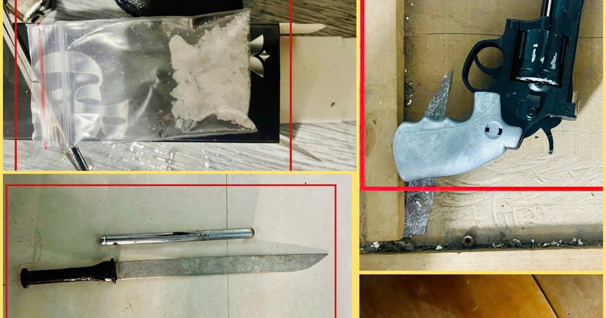 Bắt quả tang nh&oacute;m người sử dụng ma t&uacute;y, thu giữ 2 vật giống s&uacute;ng