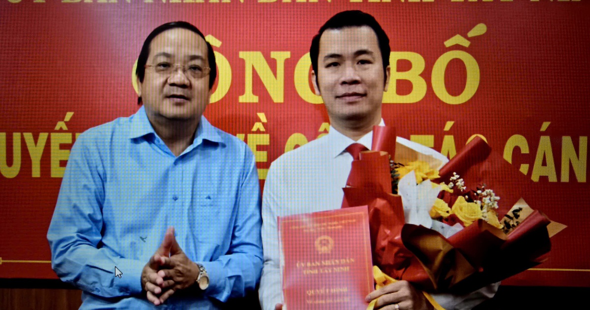 Ông Trương Tấn Sơn giữ chức Giám đốc Sở Công thương tỉnh Tây Ninh