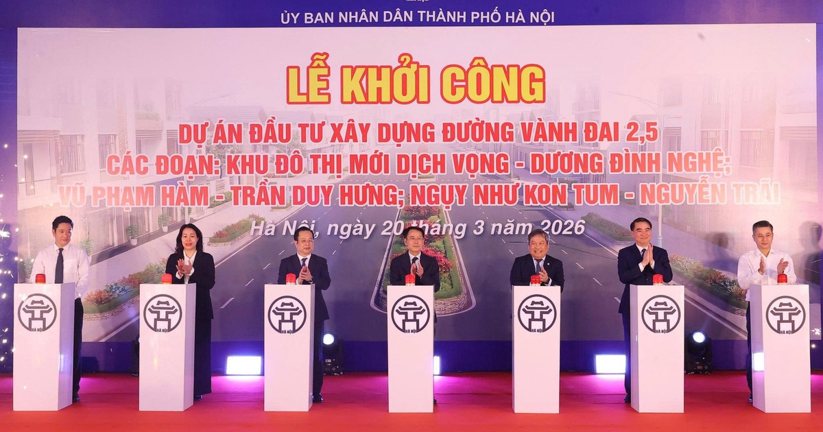 Hà Nội khởi công 3 đoạn tuyến, khép kín đường Vành đai 2,5