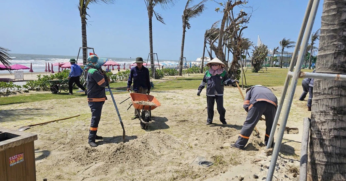 Công viên Bãi Sau ngập cát biển: Cần khảo sát, nghiên cứu kỹ
