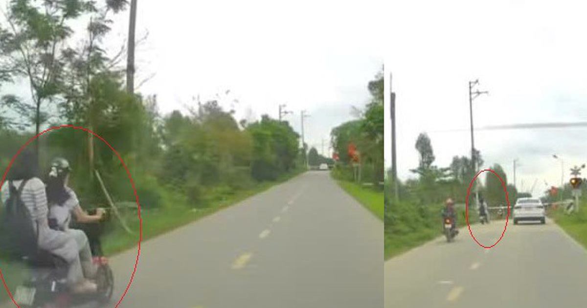 Xác minh 2 nữ sinh Hà Tĩnh liều lĩnh vượt gác chắn trước đầu tàu hỏa