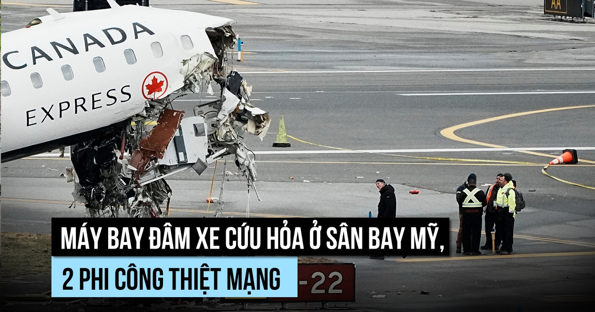 Máy bay đâm xe cứu hỏa giữa tình trạng thiếu nhân lực tại sân bay Mỹ