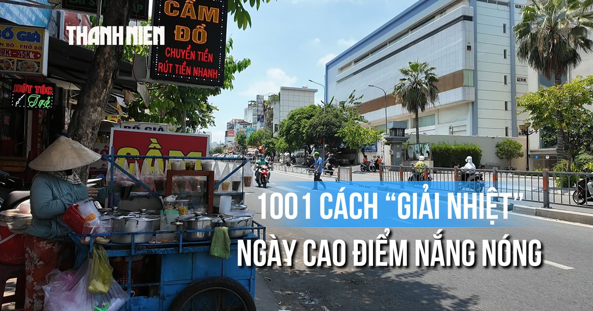 TP.HCM ngày cao điểm nắng nóng, người dân tìm đủ mọi cách 'giải nhiệt'