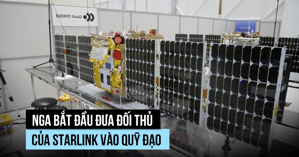 Nga bắt đầu tung chòm vệ tinh đối thủ Starlink vào quỹ đạo