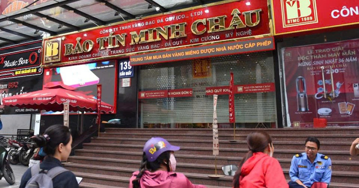 3 cửa hàng của Bảo Tín Minh Châu ở Hà Nội đồng loạt đóng cửa