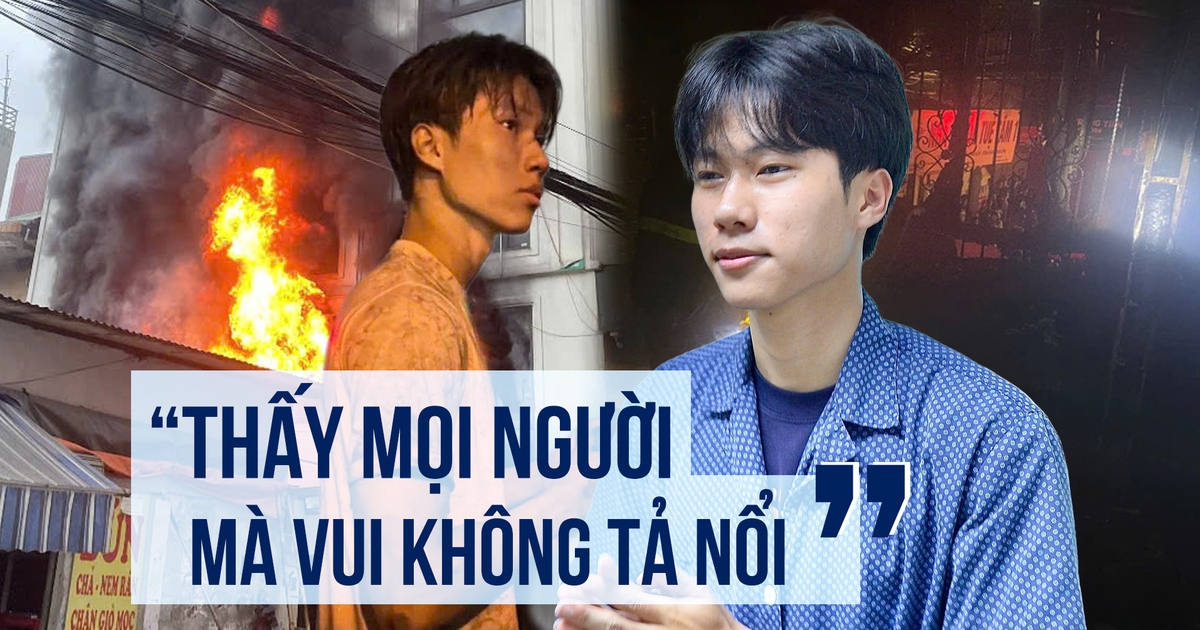 Nam sinh xông vào đám cháy cứu người: ‘Thấy mọi người đi ra mà vui không tả nổi’