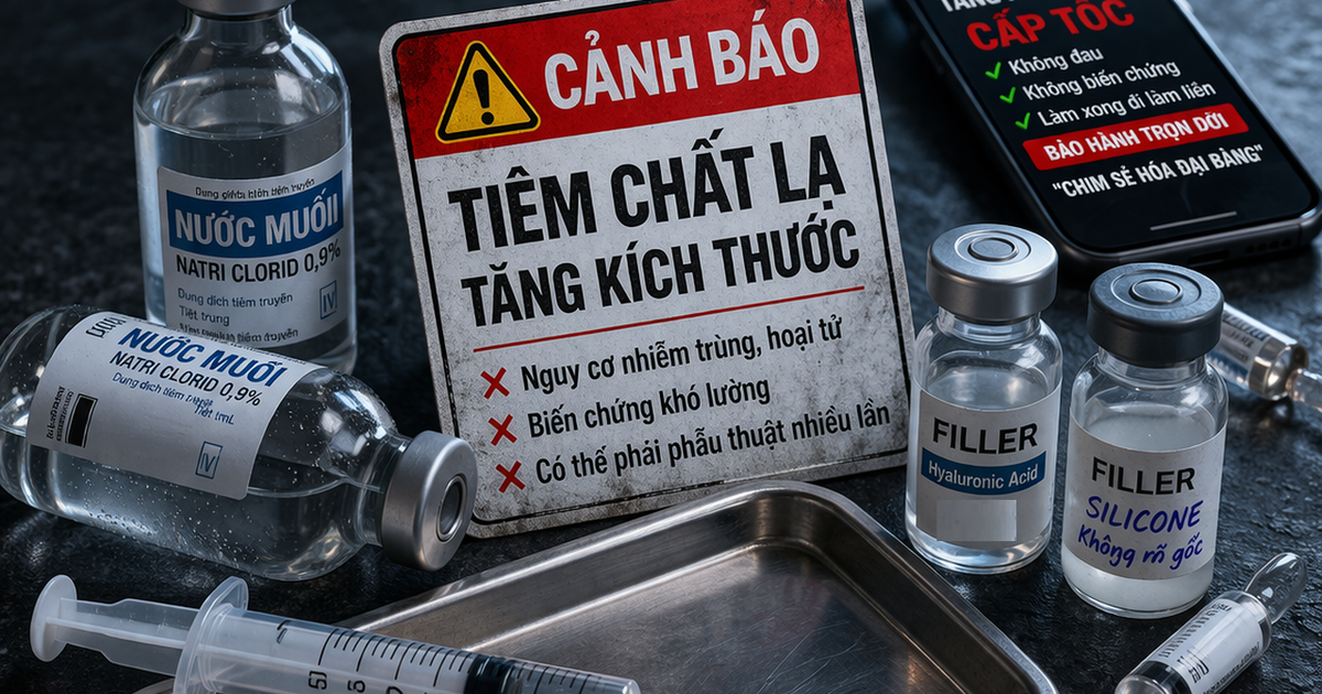Tiêm nước muối hoặc filler để tăng kích thước dương vật: Nguy cơ biến chứng khó lường