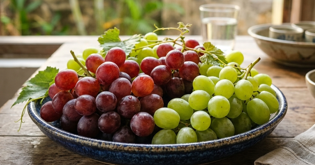 Nho đỏ hay nho xanh: Loại nào giàu chất chống oxy hóa hơn?