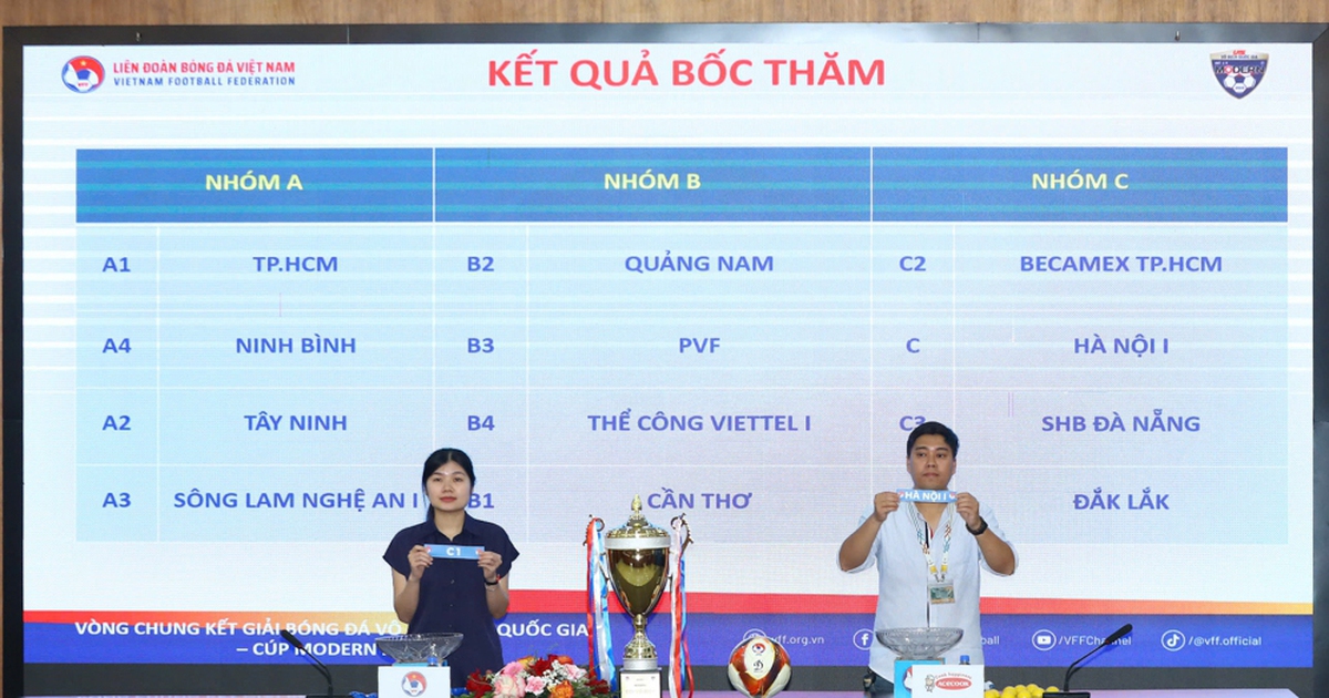 VCK U.15 quốc gia 2026 bốc thăm, xác định 3 bảng đấu cực hấp dẫn