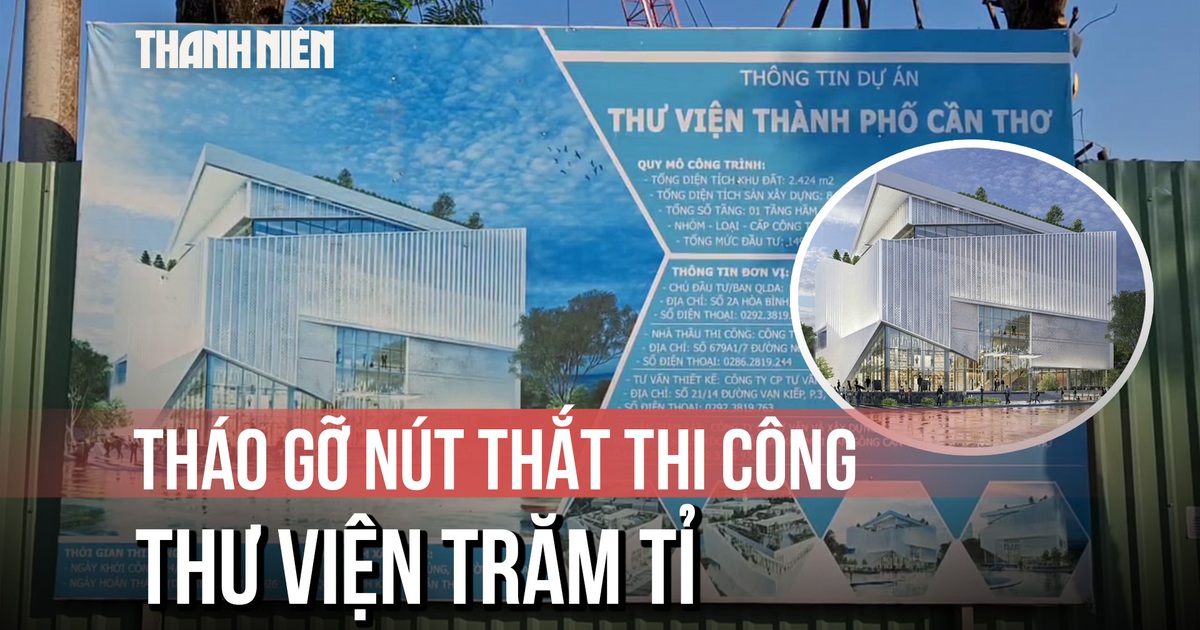 Di dời 14 cây cổ thụ để tháo gỡ nút thắt thi công thư viện