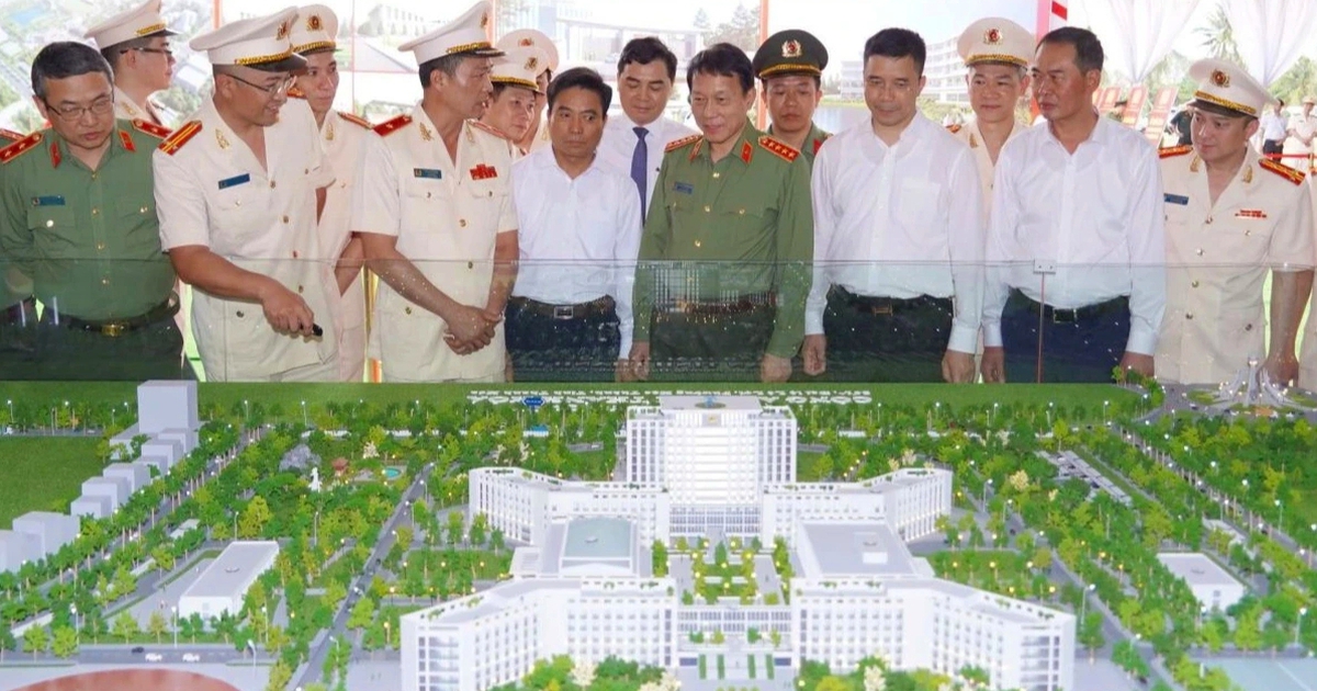 C&ocirc;ng an Thanh H&oacute;a khởi c&ocirc;ng doanh trại đ&oacute;ng qu&acirc;n rộng hơn 32 ha