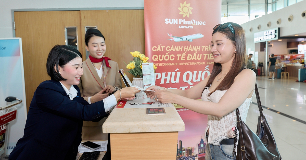 Sun PhuQuoc Airways bay chuyến quốc tế đầu tiên, đưa hơn 200 khách Đài Loan đến Phú Quốc