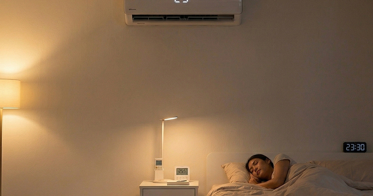 Nắng nóng: Cách sử dụng máy lạnh để ngủ ngon