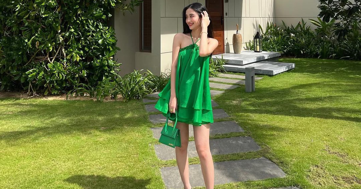 Diện trang phục xanh lá tạo sự nổi bật cho nàng sành điệu