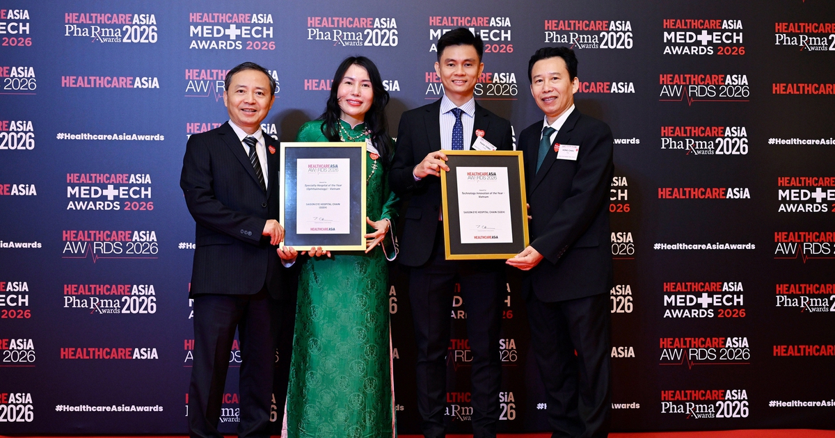 Mắt Sài Gòn thắng giải đổi mới sáng tạo công nghệ y tế khu vực châu Á