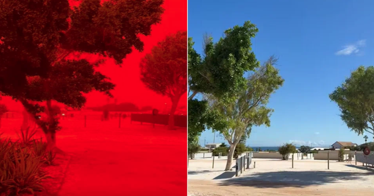 Bầu trời đỏ rực ở Tây Úc như 'tận thế' trước khi bão đến