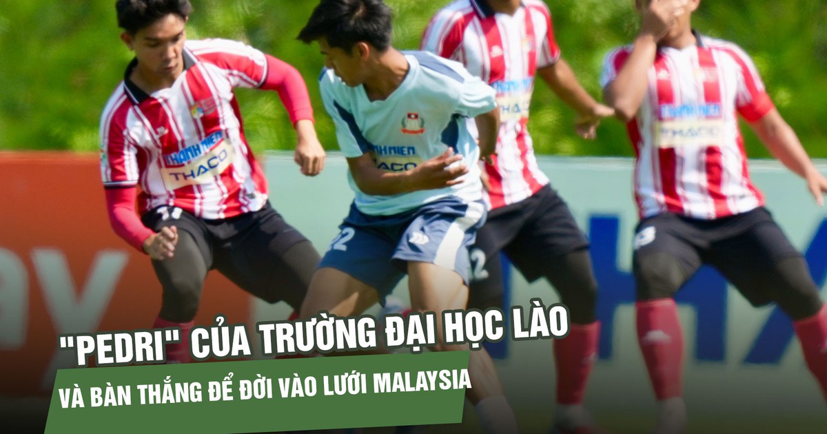 Ghi bàn vào lưới Malaysia, tuyển thủ U23 Lào thỏa ước mơ từ nhỏ