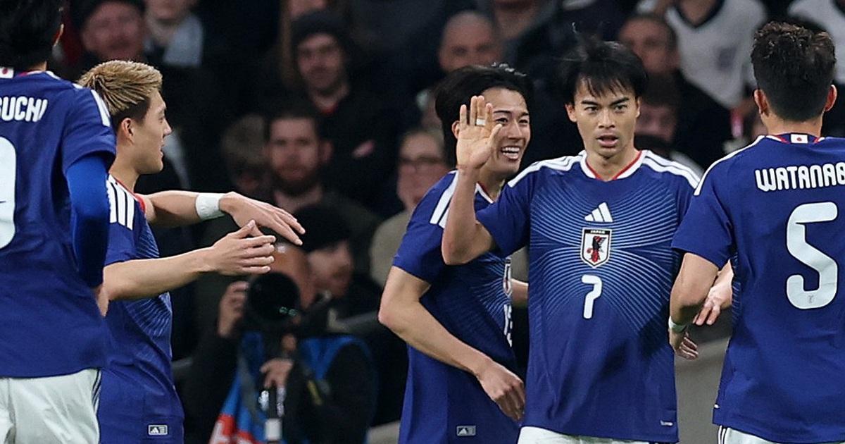 Nhật Bản trở thành đội bóng châu Á đầu tiên đánh bại đội tuyển Anh
