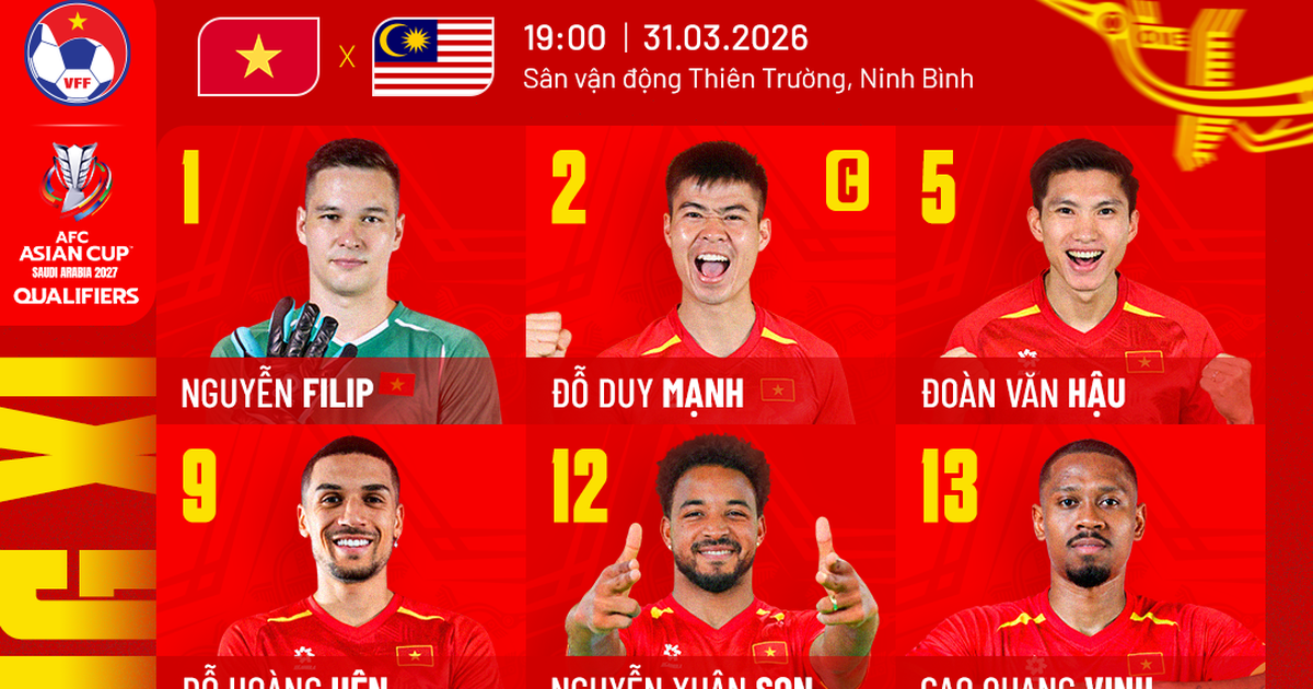 Đội tuyển Việt Nam cực mạnh đấu Malaysia: Xuân Son đá cặp Hoàng Hên, Văn Hậu đá chính, thủ môn Nguyễn Filip